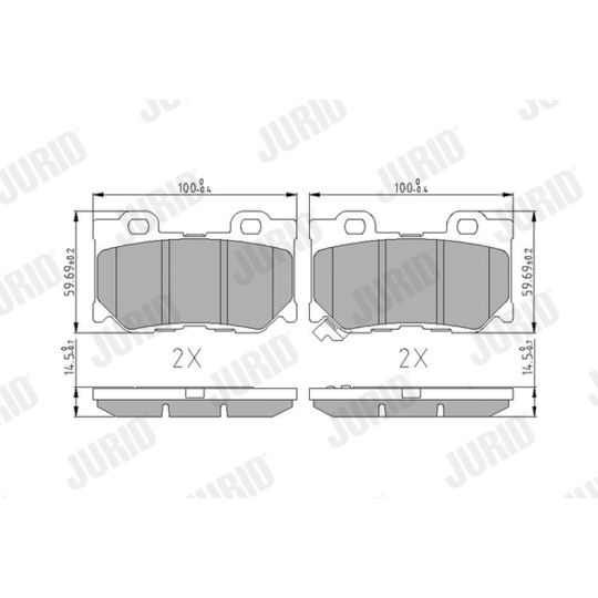 572659J - Brake Pad Set, disc brake 