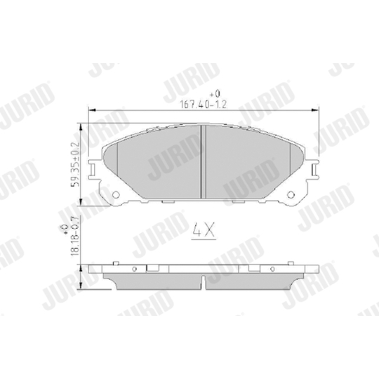 572655J - Brake Pad Set, disc brake 