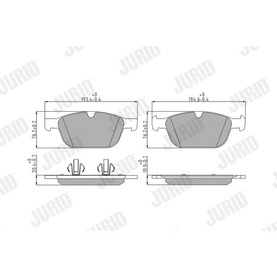 573293J - Brake Pad Set, disc brake 