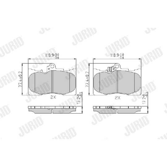 573413J - Brake Pad Set, disc brake 