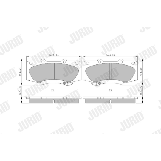 573435J - Brake Pad Set, disc brake 