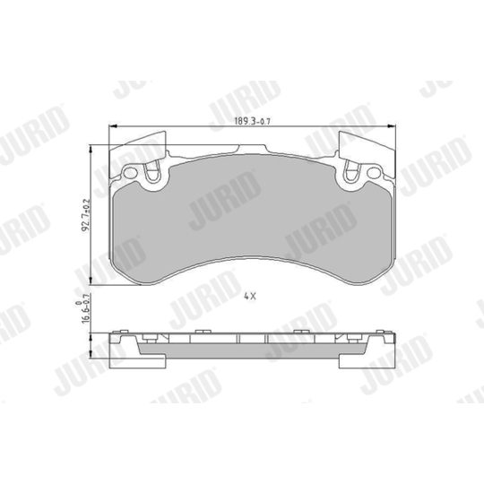 573649J - Brake Pad Set, disc brake 