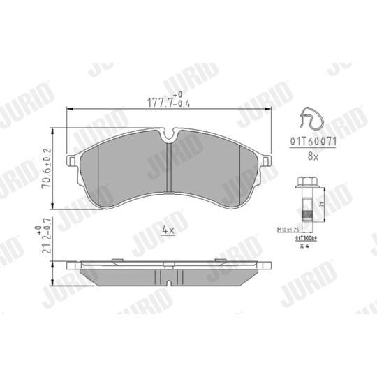 573844J - Brake Pad Set, disc brake 