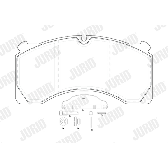 2912409560 - Brake Pad Set, disc brake 