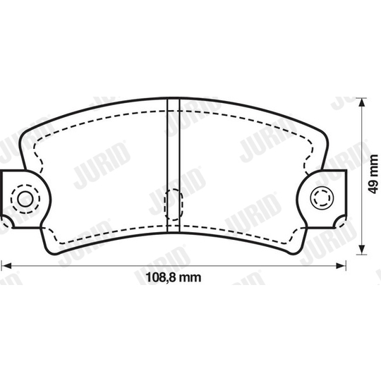 571243J - Brake Pad Set, disc brake 