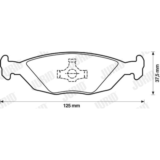 571428J - Brake Pad Set, disc brake 