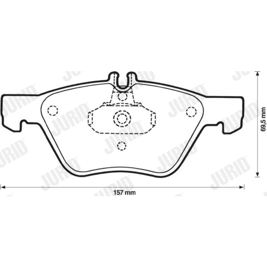 571876J - Brake Pad Set, disc brake 