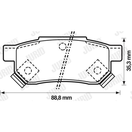 572136J - Brake Pad Set, disc brake 