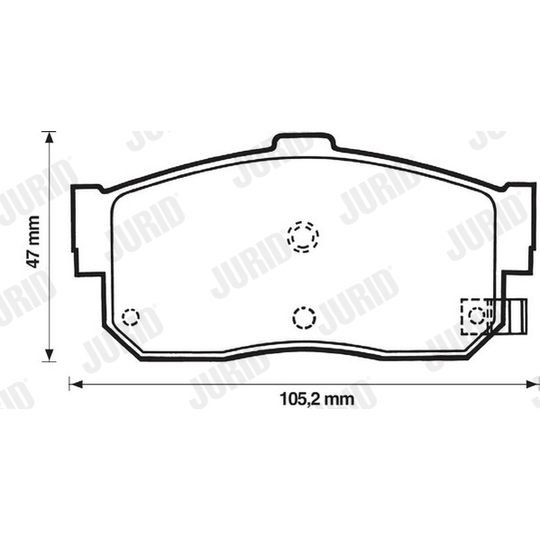572376J - Brake Pad Set, disc brake 
