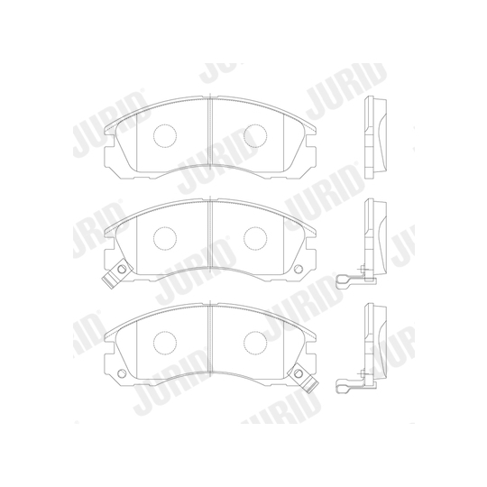 572370J - Brake Pad Set, disc brake 