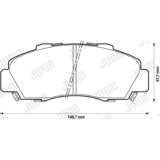 572393J - Brake Pad Set, disc brake 