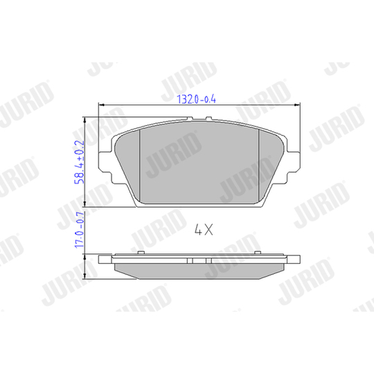 572428J - Brake Pad Set, disc brake 