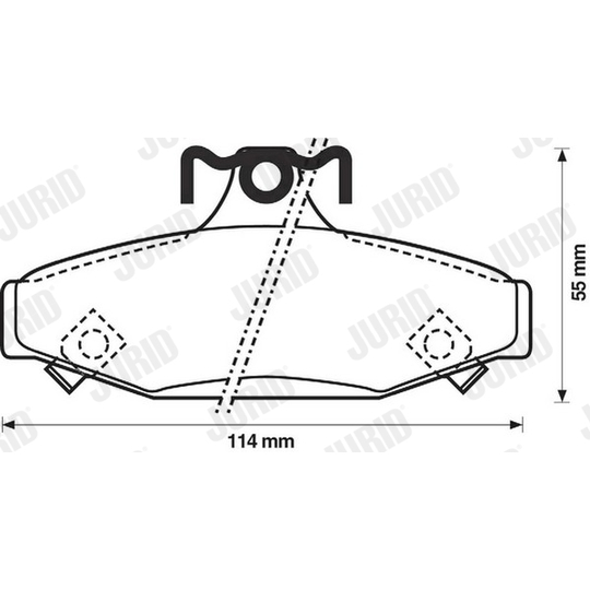 572417J - Brake Pad Set, disc brake 