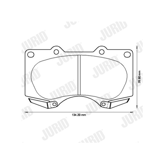 572515J - Brake Pad Set, disc brake 
