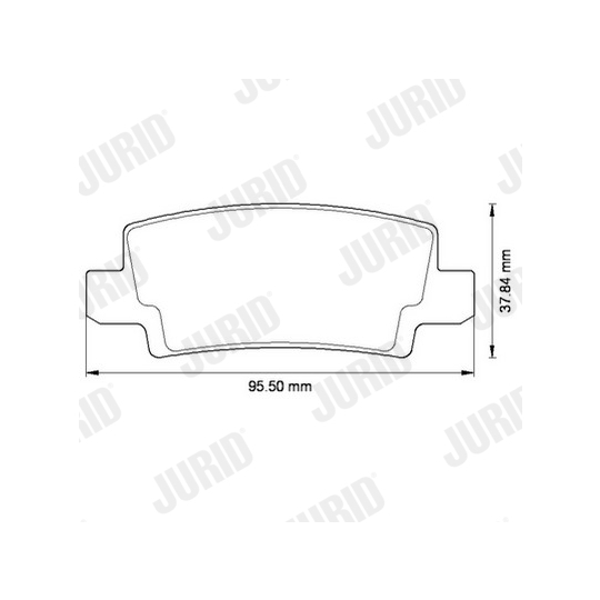 572492J - Brake Pad Set, disc brake 