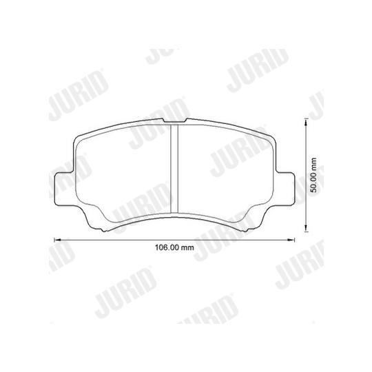 572589J - Brake Pad Set, disc brake 