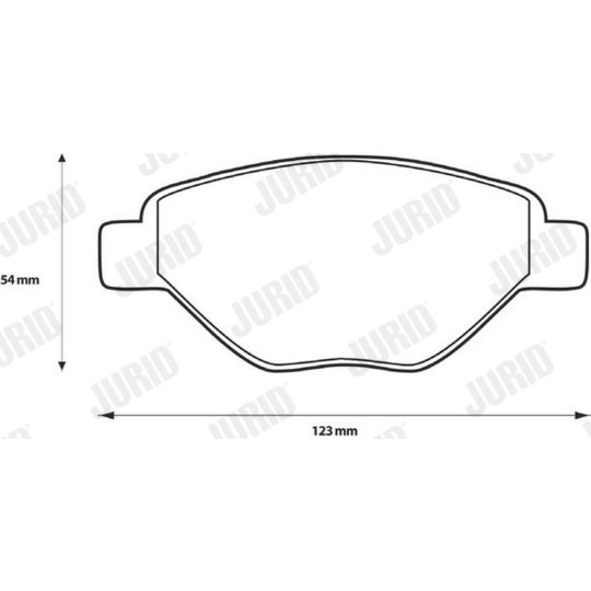 573123JC - Brake Pad Set, disc brake 