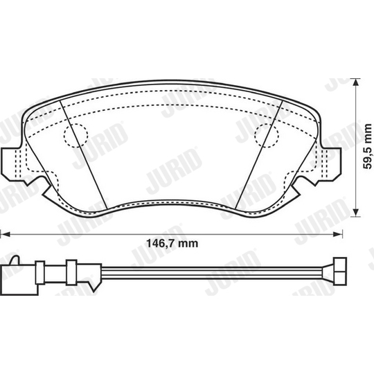 573116J - Brake Pad Set, disc brake 