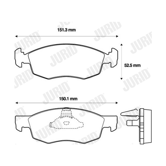 573130J - Brake Pad Set, disc brake 