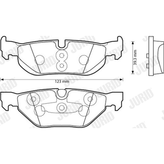 573139JC - Brake Pad Set, disc brake 