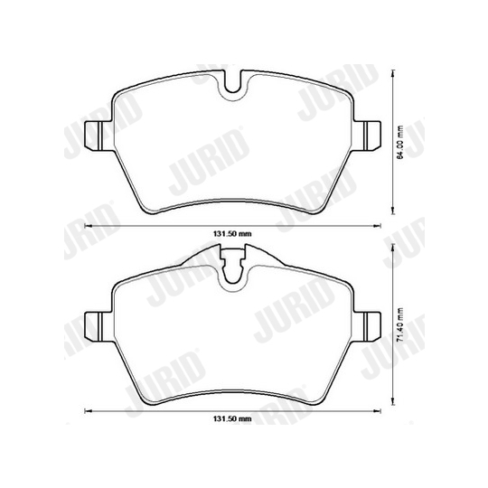 573234JC - Brake Pad Set, disc brake 