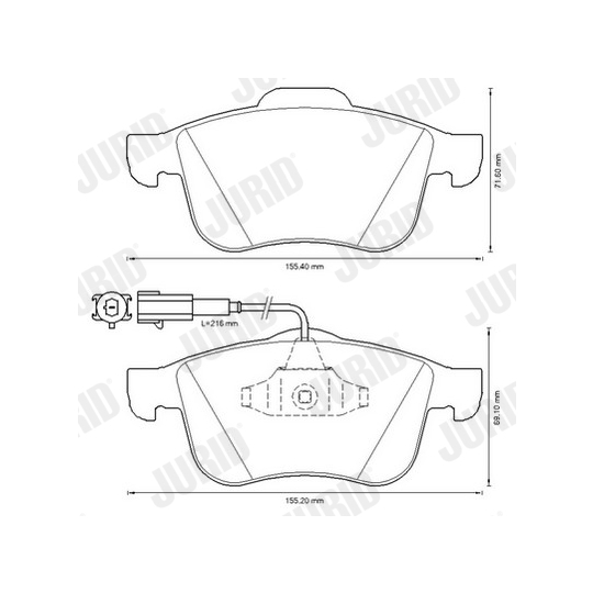 573350J - Brake Pad Set, disc brake 