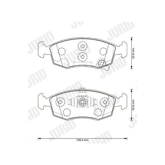 573366J - Brake Pad Set, disc brake 