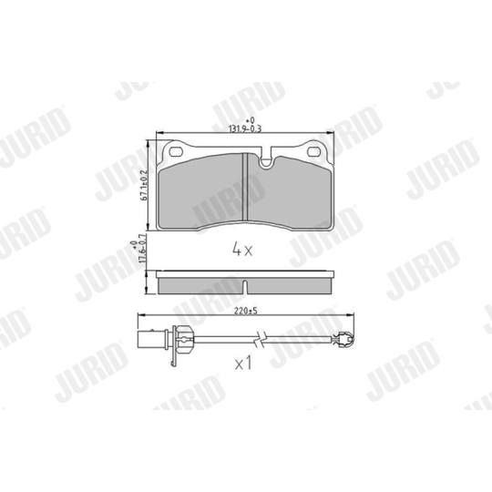 573443J - Brake Pad Set, disc brake 