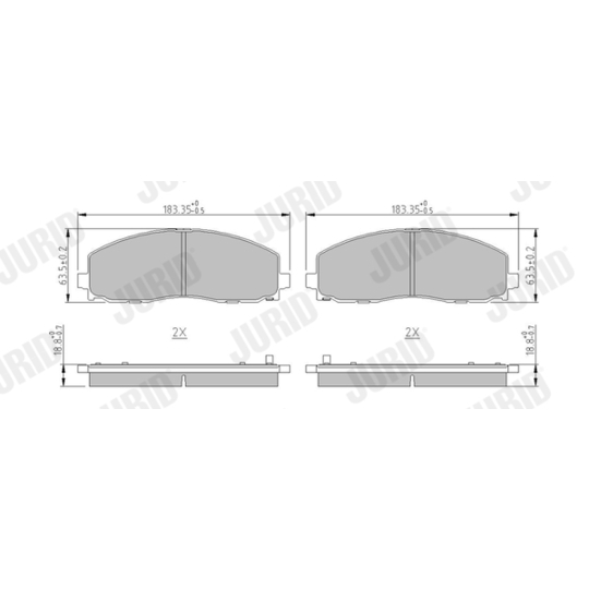 573411J - Brake Pad Set, disc brake 