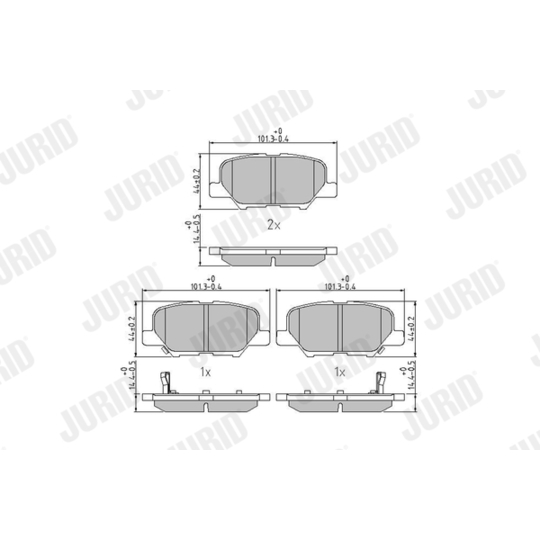 573442J - Brake Pad Set, disc brake 