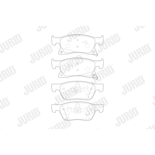 573701J - Brake Pad Set, disc brake 
