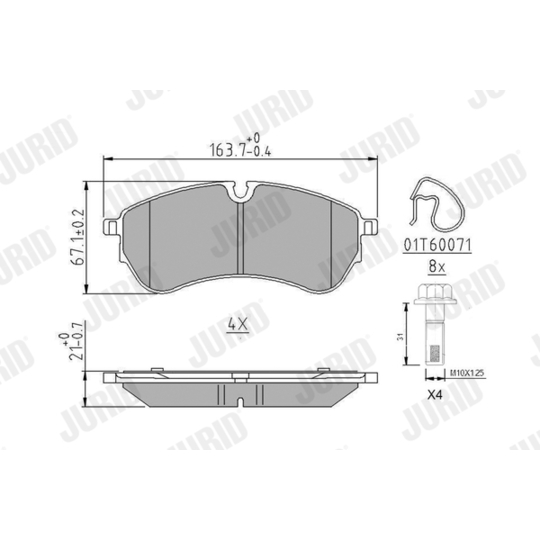 573831J - Brake Pad Set, disc brake 