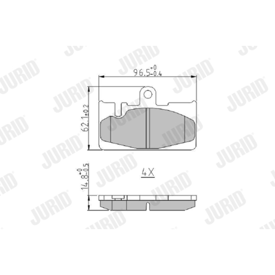 573954J - Brake Pad Set, disc brake 