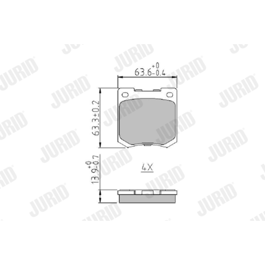 573961J - Brake Pad Set, disc brake 