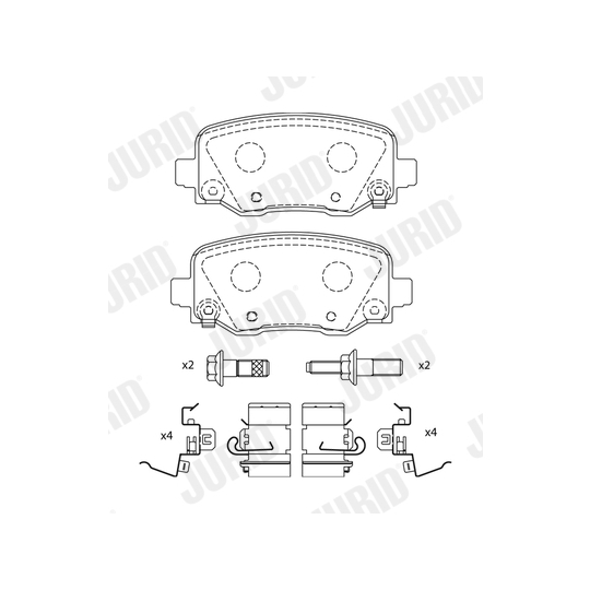574045J - Brake Pad Set, disc brake 