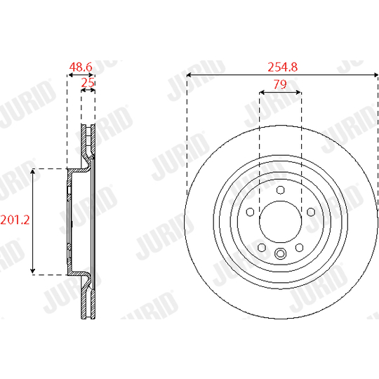 563250JC-1 - Brake Disc 