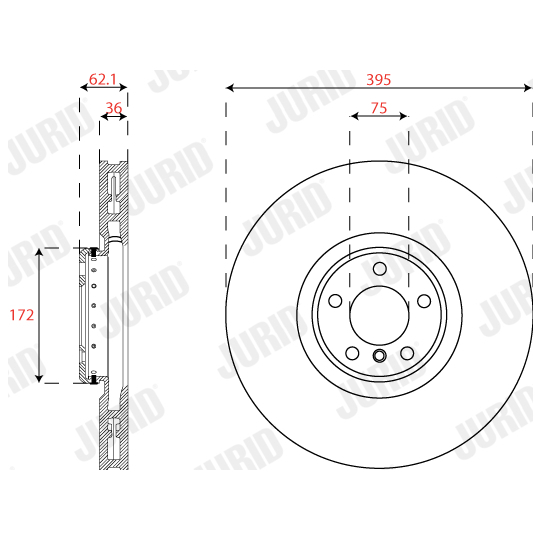 563281JVC-1 - Bromsskiva 