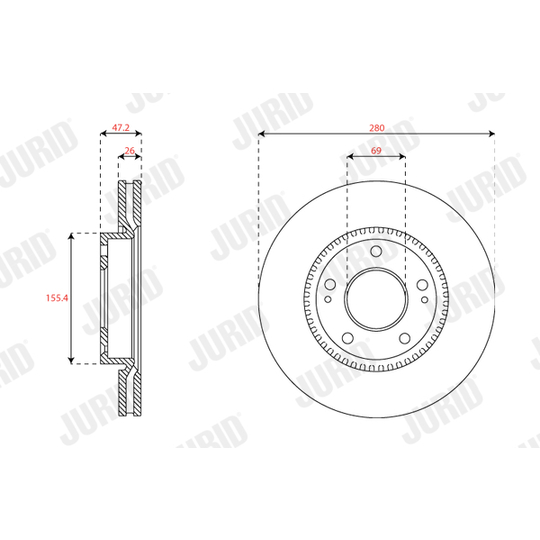 563576JC - Brake Disc 