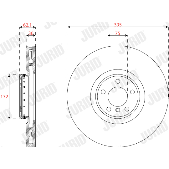 563282JVC-1 - Bromsskiva 