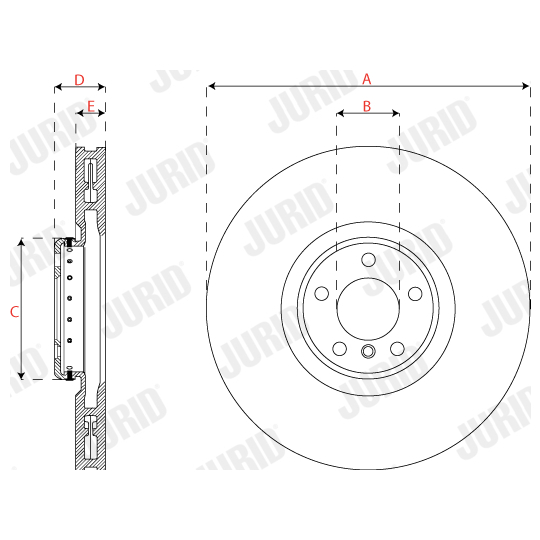 563282JVC-1 - Brake Disc 