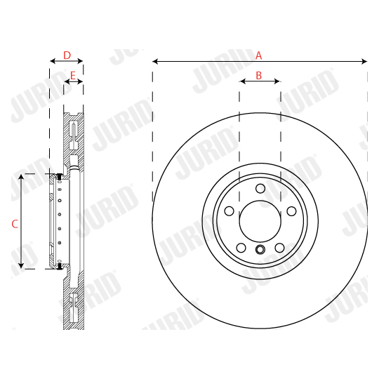 563281JVC-1 - Bromsskiva 