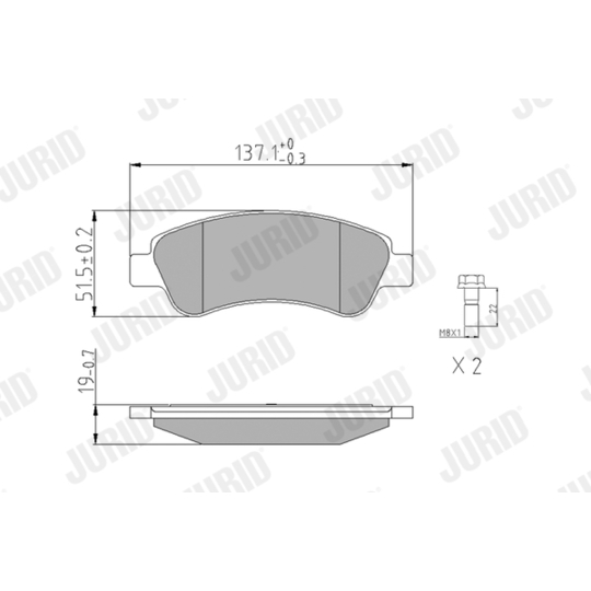 573030J - Brake Pad Set, disc brake 