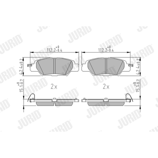 573858J - Brake Pad Set, disc brake 