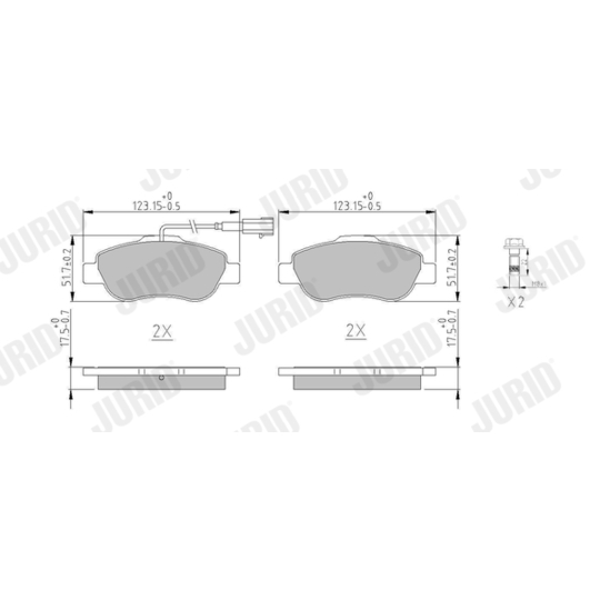 573839J - Brake Pad Set, disc brake 