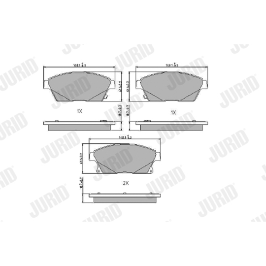 573325J - Brake Pad Set, disc brake 