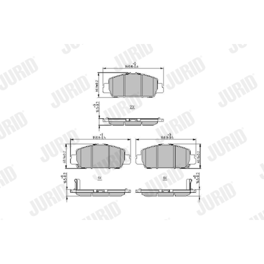 573970J - Brake Pad Set, disc brake 