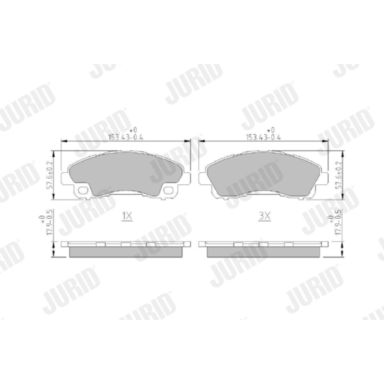 573979J - Brake Pad Set, disc brake 