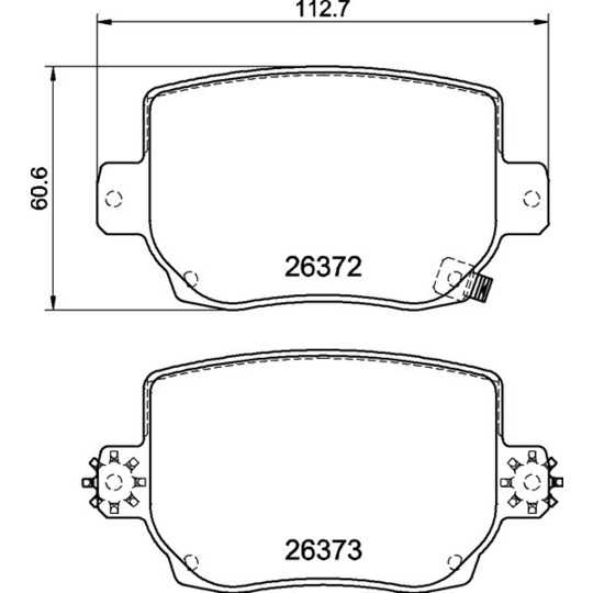 P 09 030 - Brake Pad Set, disc brake 