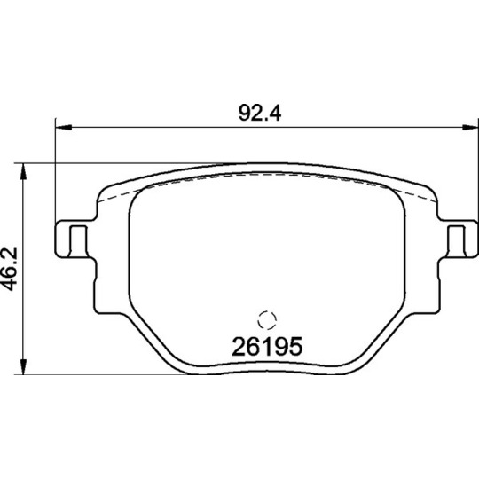 P 59 100 - Brake Pad Set, disc brake 