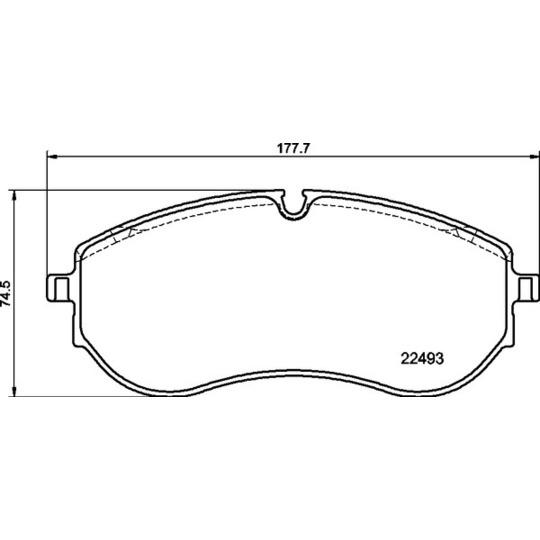 P 85 179 - Brake Pad Set, disc brake 